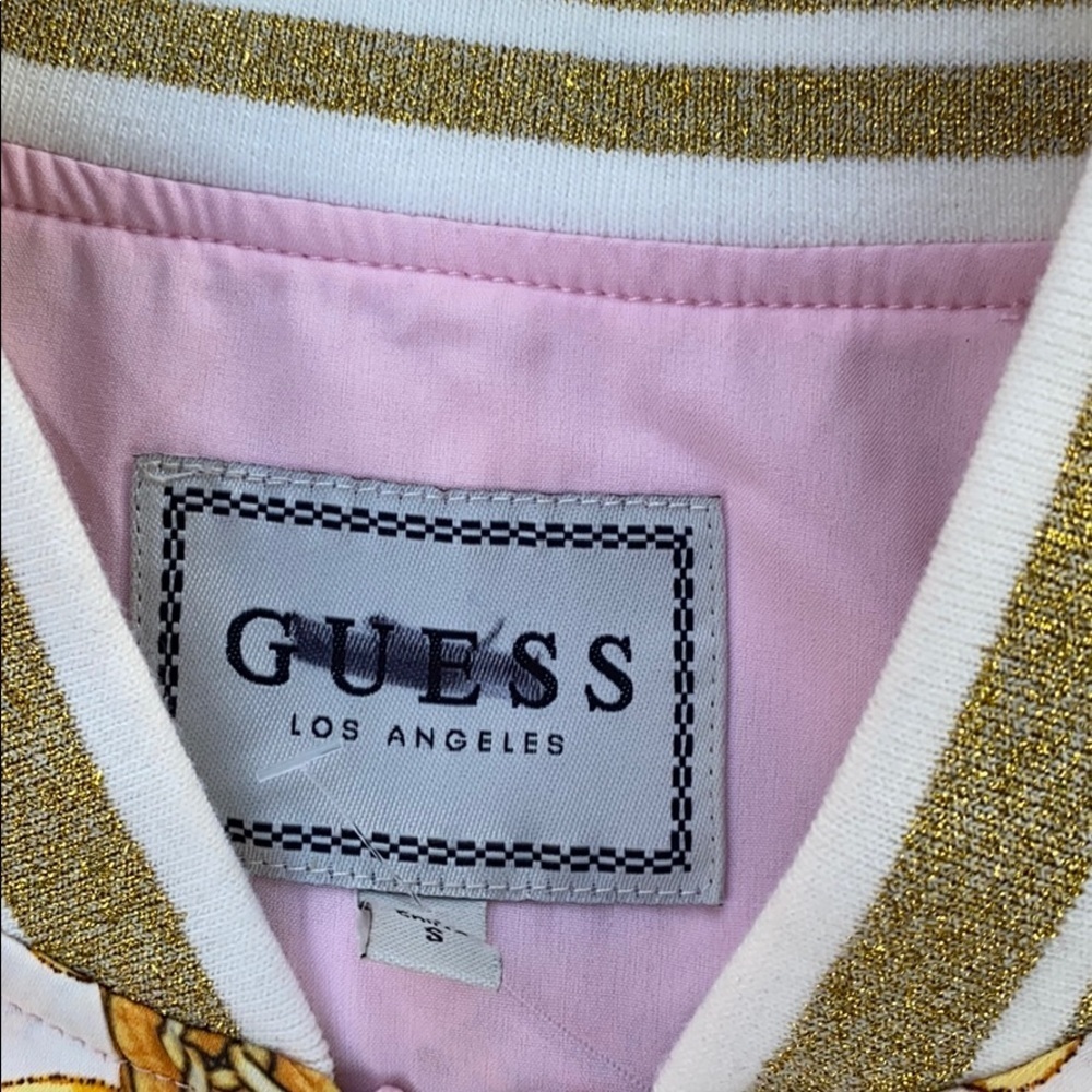 NEW GUESS Rae Printed Bomber Jacket SZ S - Picture 10 of 11